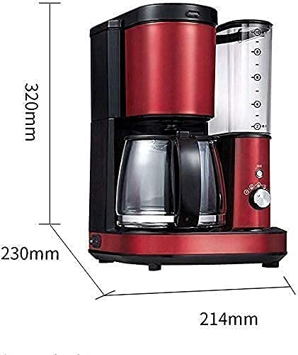 FACAZ Kaffeemaschine Kaffeemaschine 1200 ml Kaffeemühle Doppelnutzungs-Kaffeemaschine Transparenter Wassertank Leicht zu… – Bild 3