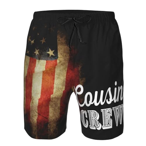 Cousin Crew Funny Women Men Trip Matching Men's Beach Shorts Swim Trunks