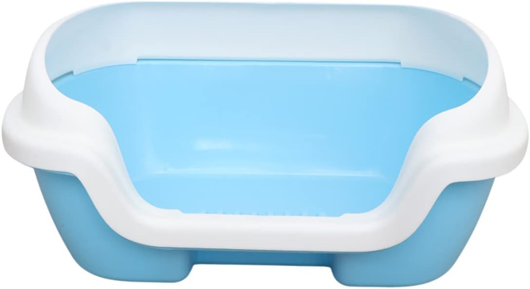 Box Semi Enclosed Cat Litter Box Toilet for Easy Cleaning and Comfort Durable Plastic for Tidy Home Essential