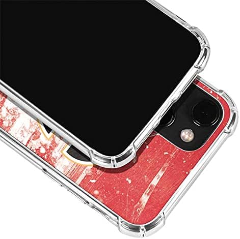 Skinit Clear Phone Case Compatible with iPhone 13 Mini - Officially Licensed NHL Calgary Flames Frozen Design
