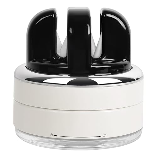 Hands Free Knife Sharpener with Suction Base Multi-Angle Pocket knives sharpene & Kitchen Knife Sharpener with Suction Base For All Knives: Chef’s, Serrated, and Hardened Steel