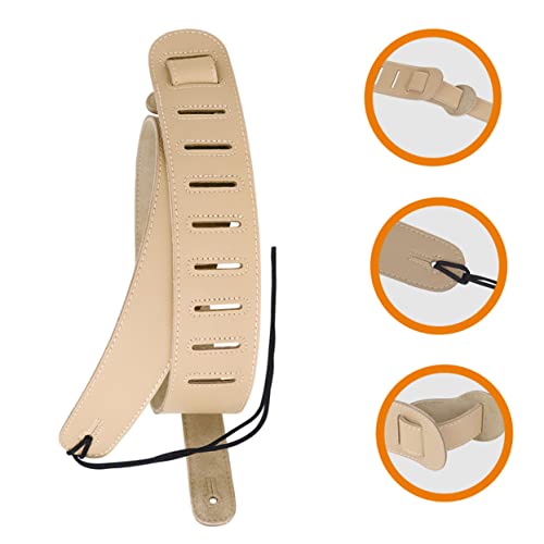 Sangle de guitare soulagement épaule Abaodam cuir robuste pour concert long