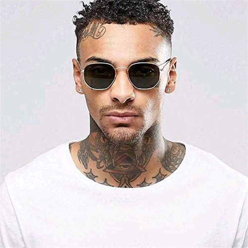 Image of Kursan Small Round Metal Polarized Sunglasses for Men Women Mirrored Lens Classic Circle Sun Glasses