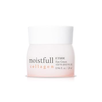 ETUDE Moistfull Collagen Korean Eye Cream Super Collagen Water & Lupinus Albus Protein, Hydrating Eye Cream, Creamy Texture 0.94 Fl Oz