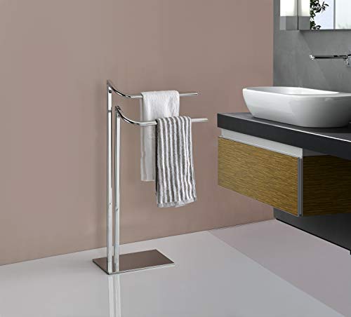 Kings Brand Furniture Courter - Toallero de metal para baño, color cromado Cover