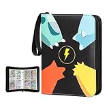 Card Binder for Pokemon Card, PM TCG Cards and Game Cards, 400 Pockets Collector Hard Organizer with