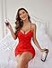 Avidlove Sleepwear V Neck Nightwear Lace Chemise Sleepwear Women Mini Babydoll(Pattern 15, M)