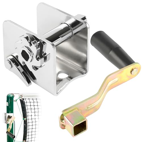 Muomdid Hand Crank Tensioner, with Long Detachable Handle for Tennis Pole Net, Badminton and Outdoor Volleyball
