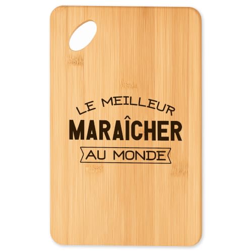 Planche à découper en bambou Le meilleur Maraicher pour cuisine et apéro - 2