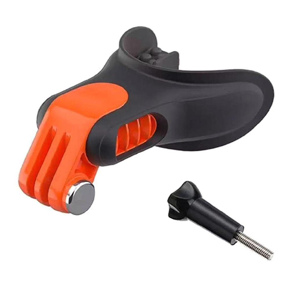 Hero-S Green,Orange - Mouth Mount Surfing Skating Boating Dummy Bite Mouth With Screw For Surfing Camera Bite Mount Kit For Action Cameras