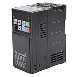 Contenu de l'emballage et spécifications : 1 variateur de fréquence (VFD) pour systèmes 3 phases. Entrée/sortie nominale 3 phases 380 V, puissance 5 kW, courant nominal 5,8 A, fréquence de sortie 0-999 Hz. Taille compacte : 146 x 72 x 115 mm avec espacement des trous de montage de 136,5 x 63 mm pour un montage simple du panneau.