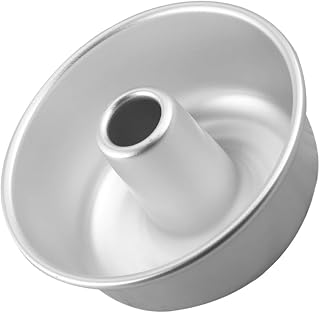 Zerodeko Angel Food Cake Pan Non-Stick Chiffon Tube Pan Aluminum Round Cake Pans Baking Pan Chiffon Cake Mold Doughnut Baking Mold for Oven Baking B