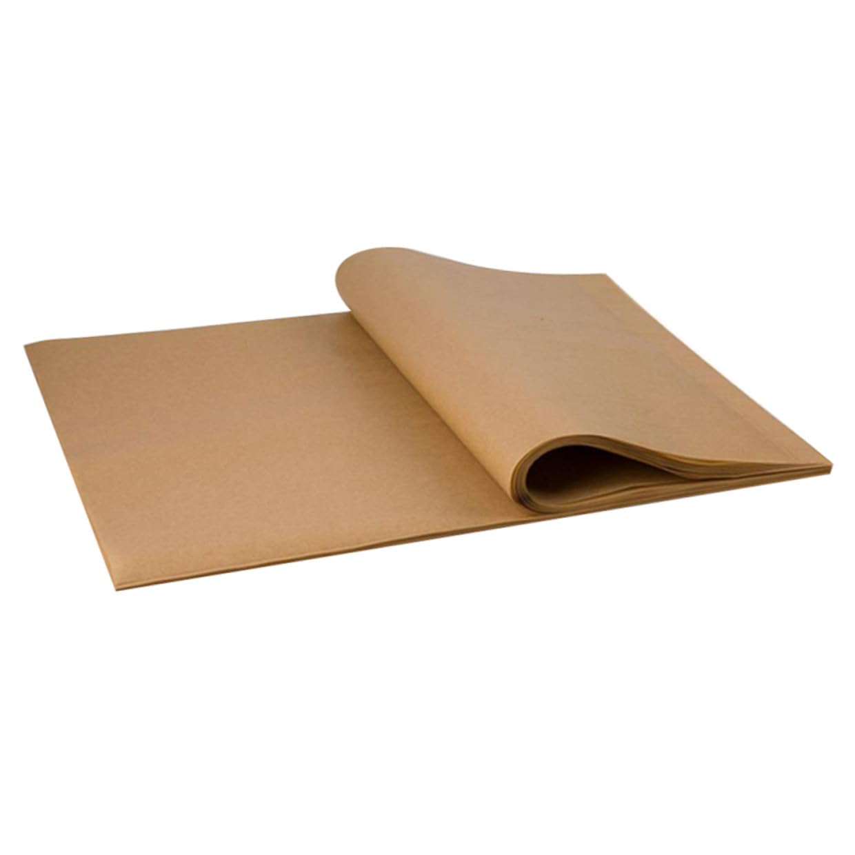 UKCOCO 200 piezas Papel de Hornear sin Blanquear Papel para Horno Antiadherente Resistente Altas Temperaturas para Repostería y Barbacoa