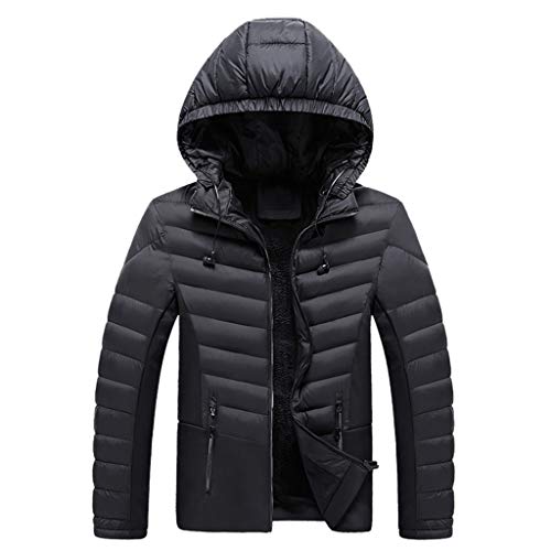 Preisvergleich Produktbild Daysing Herren Ultraleichte Warme Daunenjacke Kapuzenjacke Winter Puffer Jacke isolierter Winterpuffermantel für den Außenbereich