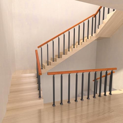 Poteaux de garde-corps pour escalier extérieur et balustrade de terrasse 90 cm - 4