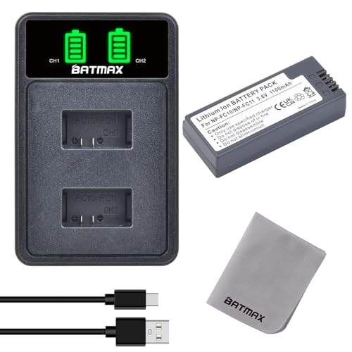 Batería NP-FC11 cargador USB para Sony Cyber-Shot DSC-P10 DSC-P8 que recupera fotos antiguas