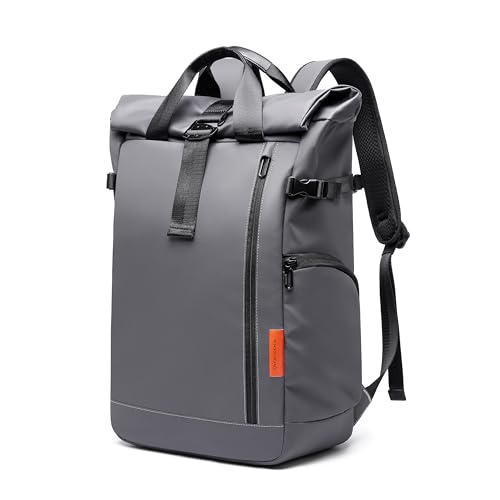 Roll Top Travel Backpack Expandable Commuter Casual Daypack Laptop Backpack for Work Business College