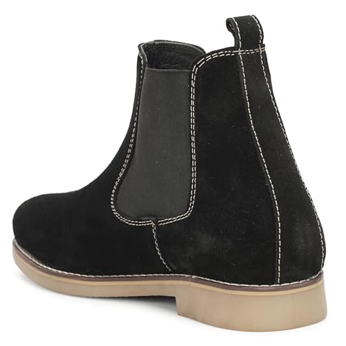 Image of Kraasa Men's Chelsea Boots for Men, Premium Vegan Leather, Fashion Ankle, Modern Casual, Smart Casual & Formal Footwear