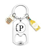 🔑Design créatif: Ce porte-clés combine deux pendentifs – une bouteille de bière et un verre – pour un mélange unique de style et de fonctionnalité. Il sert à la fois d'ouvre-bouteille pratique et d'accessoire décoratif pour vos clés de maison, de voiture ou comme élément de mode.Cadeau idéal :Ces porte-clés sont un cadeau parfait pour les mamans, les filles, les amis, les collègues et les sœurs à l'occasion d'un anniversaire, d'une fête des mères ou de toute autre célébration spéciale.