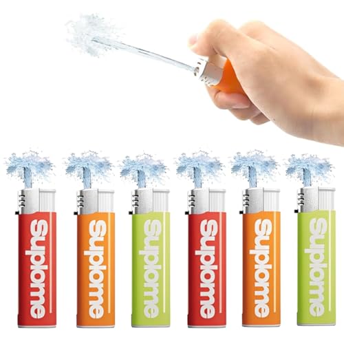 KAHZOR 6 pièces Briquet Pistolet, Prank Gun, Briquet à Eau créatif et Amusant, Mini Fusil a Eau, blague, Farce avec Jet d'eau, pour piscines, Bataille d'eau et Farce...