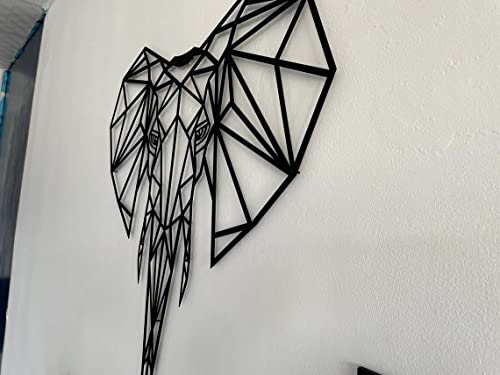 Dekadronmetalwallartgeometricelephanthead3dwallsilhouettemetalwalldecorhomeofficedecorationbedroomlivingroomdecorsculpture17wx18h44x46cm Urban Country Home Decor Dekadron metal wall art geometric elephant head 3d wall silhouette metal wall decor home office decoration bedroom living room decor sculpture 17 w x 18 h44x46cm urban country home decor