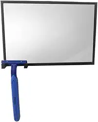 Espelho Antiembaçante para Barbear no Banho com Suporte para Barbeador – Fixação Dupla Face