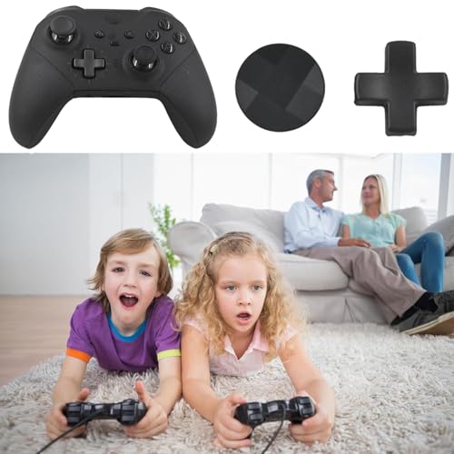 Image of 13Pcs Accessories for Xbox Elite Controller Series 2, Metal Thumbsticks Paddles Replacement for Xbox Elite Series 2 Joystick Paddles D-Pads Repair Kit 6 Thumbsticks, 4 Paddles, 2 D-Pads, 1 Tool(Black)