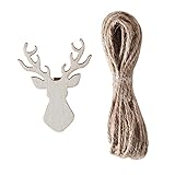 Ginger Ray Wooden Stag Shaped Peg 16 Stück, Multi, 3m