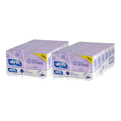 2x ULTREX REGULAR NON-APPLICATOR TAMPONS 16 GENTLE 6 PACK Cover