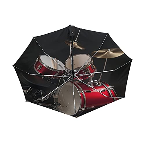 Parapluie pliable automatique anti-UV de 108 cm avec impression intérieure