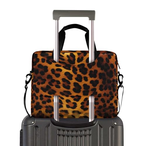 Funda para laptop estampado leopardo color marrón miniatura 4