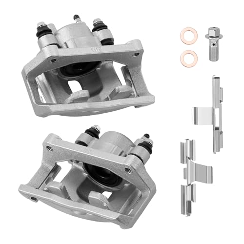 Image of BDFHYK 2pcs Rear Disc Brake Caliper Assembly with Bracket Compatible with Chrysler Aspen 2007-2009 4.7L V8,Compatible with Dodge Durango /Ram 1500 2002-2010,Compatible with Ram 1500 2011-2018