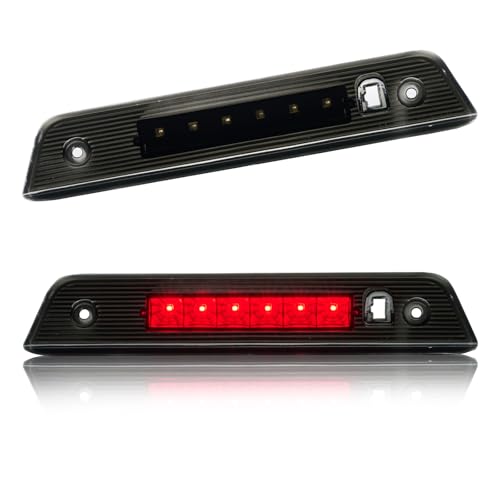 Image of Third 3rd Brake Light LED for 2008-2012 Jeep Liberty, High Mount Rear Brake Lights Assembly for 08-12 Liberty, Waterproof Center Cab Lamp Stop Light (Black)
