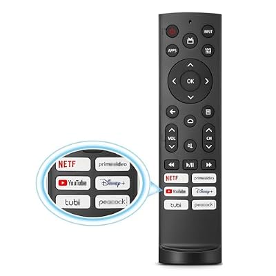Replacement Remote ERF3A90 for All Hisense TV Remote, Replacement Control for Hisense UHD 4K ULED Google TVs