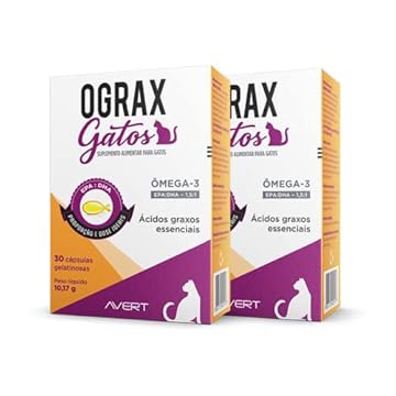 Kit 2 Unidades Ograx Gatos - 30 cápsulas