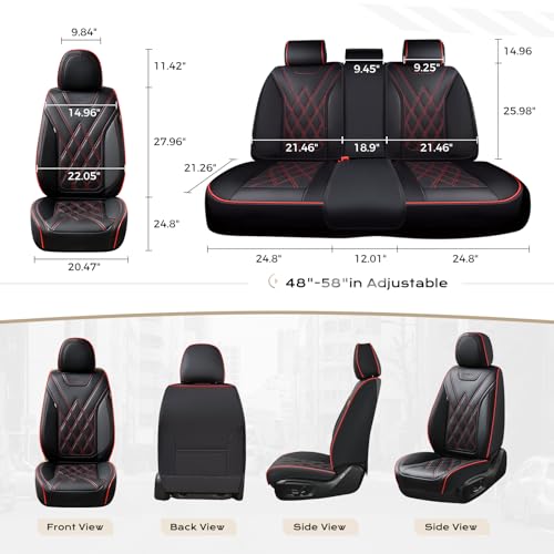 Image of Coverado Car Seat Covers, Front Covers for Cars, Car Seat Cover Front Seats, Car Seat Protector Waterproof, Leather Car Seat Cushion, Universal Interior Covers Seat Protectors for Most Cars Purple