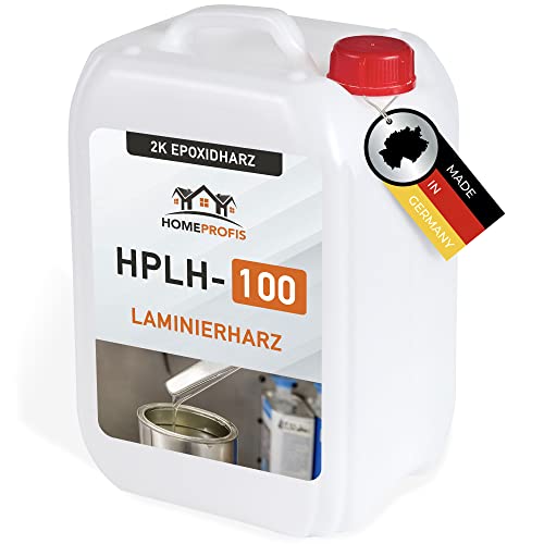 Home Profis® HPLH-100 transparentes 2K Epoxidharz (1,5kg) – Glasklare Epoxy Versiegelung, Laminierharz für Rivertable, Holz, Beton, Estrich