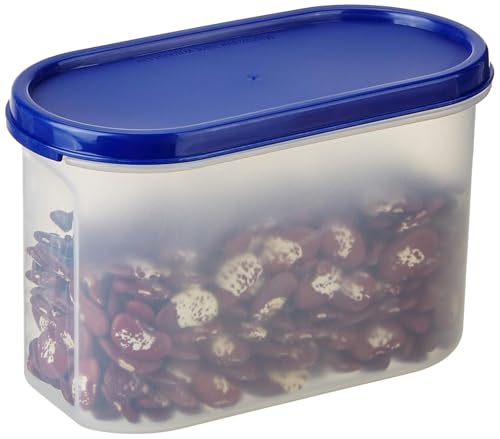 Image of The wowlife Modular Plastic Storage Container With Airtight Lid | BPA-Free Plastic | Microwave Safe | Dishwasher Safe | Kitchen Containers and Storage boxes | Set 4 | 1000 ml | Blue