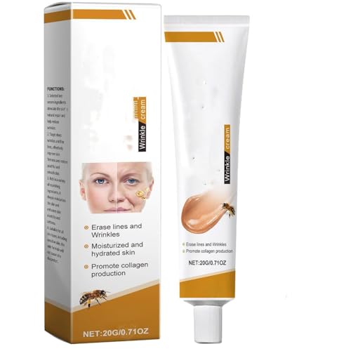 Crema Antiarrugas de Veneno de Abeja,Crema Lifting de Veneno de Abeja,Eliminación y Reafirmación, Hidratación, Lifting y Recuperación para Todo Tipo de Pieles (1pcs)