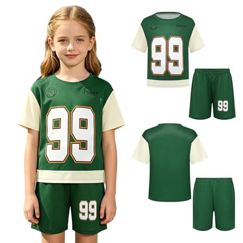 Jugaoge Pantaloncitos Niño 12 Años Traje Sudadera Secado Rápido Conjunto Camiseta Baloncesto Fútbol Verde 4-5 años