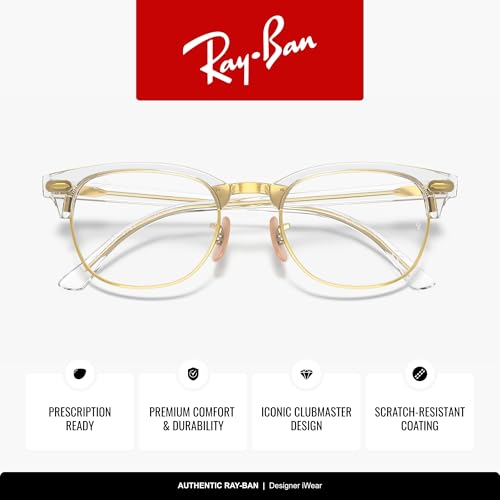 Image of Ray-Ban RX5154 Clubmaster Square Eyeglasses for Men for Women
