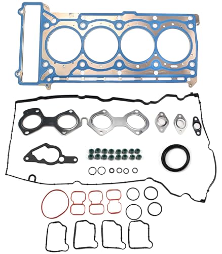 AUCERAMIC Engine Cylinder Head Gasket Set Compatible with Mercedes Benz M271 C180 C200 C250 E200 E250 SLK200 SLK250 W204 C204 W212 1.8L Gas Dohc Turbo OE# 2710161520 2710160320