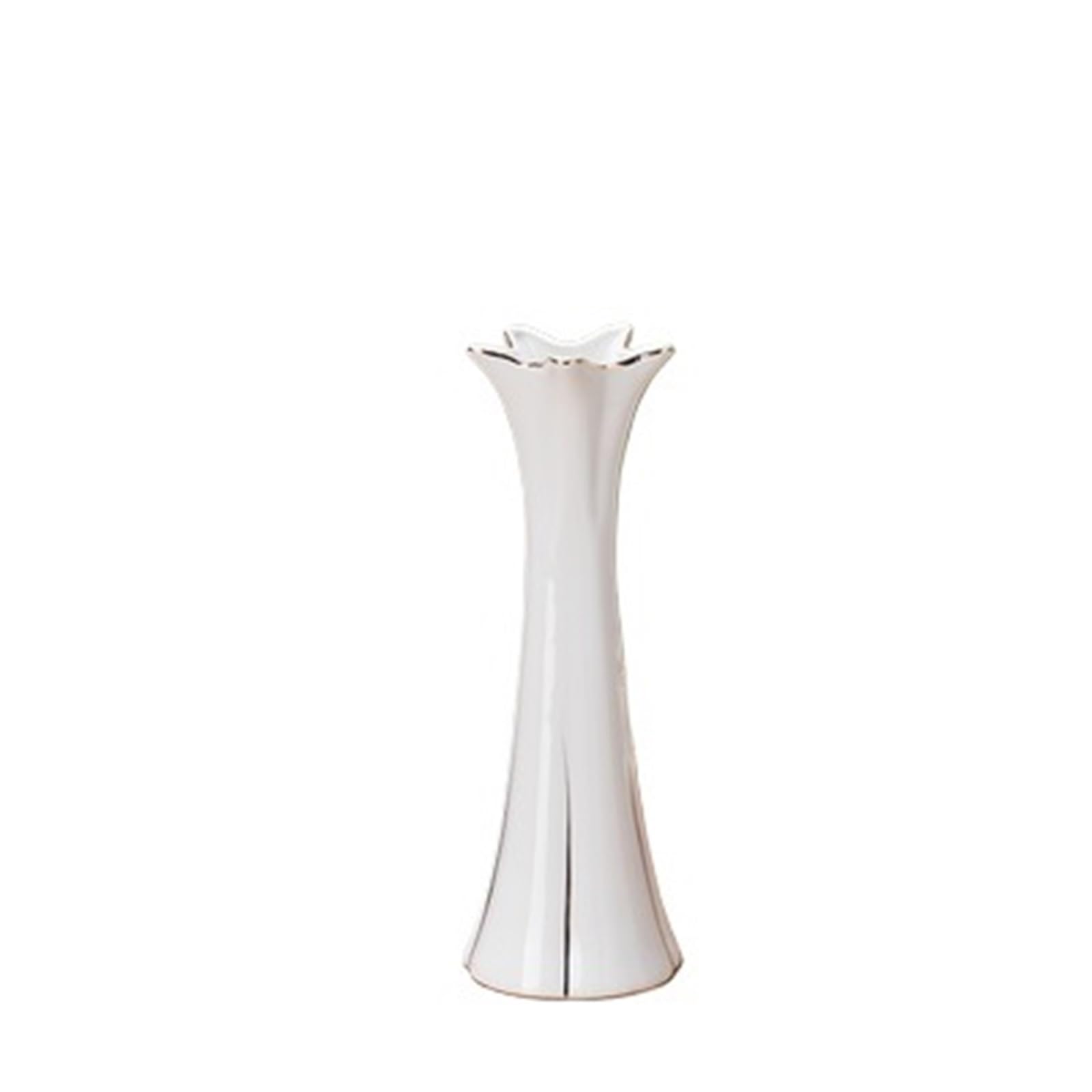 Geometric Vases 30cm Porcelain Vase Ceramic Tabletop Flower Study Hallway Home Wedding Decoration(StyleE)
