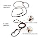 Multi Function 8ft Leather Dog Leash, Genuine Leather Hands Free Leash for Small, Medium and Large Dogs