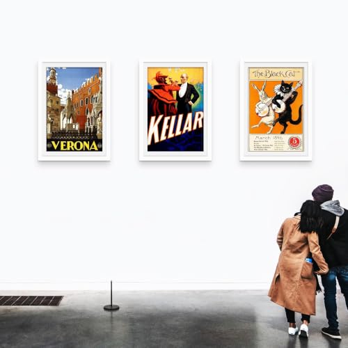 Image of Picrit 27x40 White Poster Frame, Picture Frame for Wall, 3 Pack