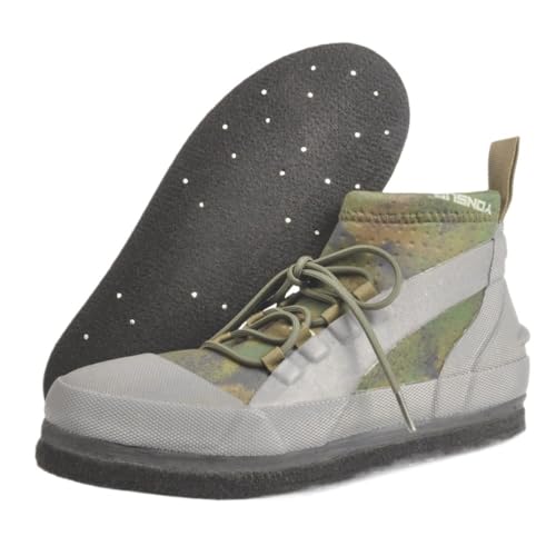 Felt Sole Wading Shoes for Men Fly Fishing Deck Boots Waterproof Lightweight Breathable Wide Non-slip Felt Bottom Quick Dry Warm Cotton Insole Casual Comfort Wear Mud Walking Hiking Sports Booties4