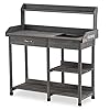 Mcombopottingbenchoutdoorgardenpottingtablewithdrysinkdrawerstorageshelvesnaturalwoodenworkstationforpatiobackyardandporch0458grey  Urban Country Home Decor Mcombo potting bench outdoor garden potting table with dry sink drawer storage shelves natural wooden work station for patio backyard and porch 0458 grey  urban country home decor