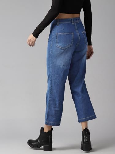 Image of GUTI Womens High Rise Crop Length Jeans()