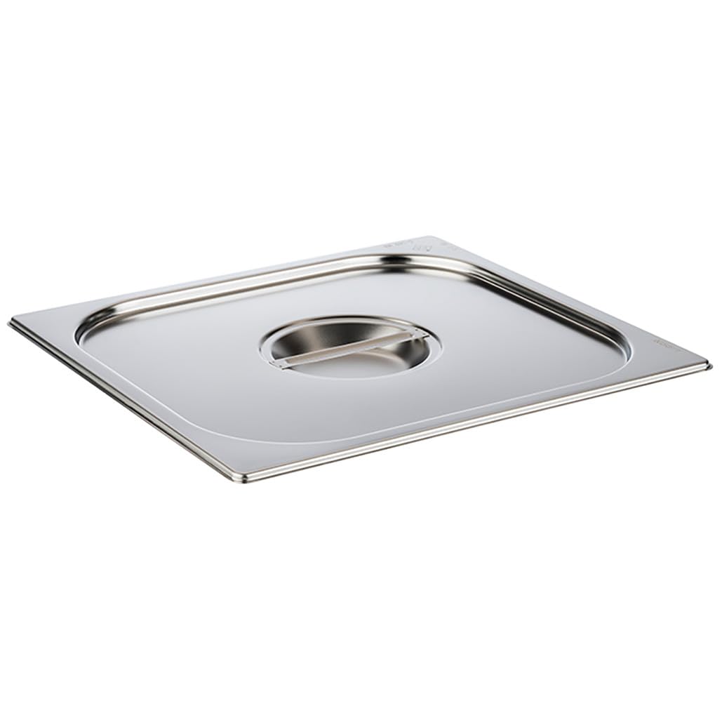 APS 81795 GN 2/3 Deckel ohne Löffelaussparung, rostfreier Edelstahl, Abmessungen 325 x 355 mm/Höhe 30 mm
