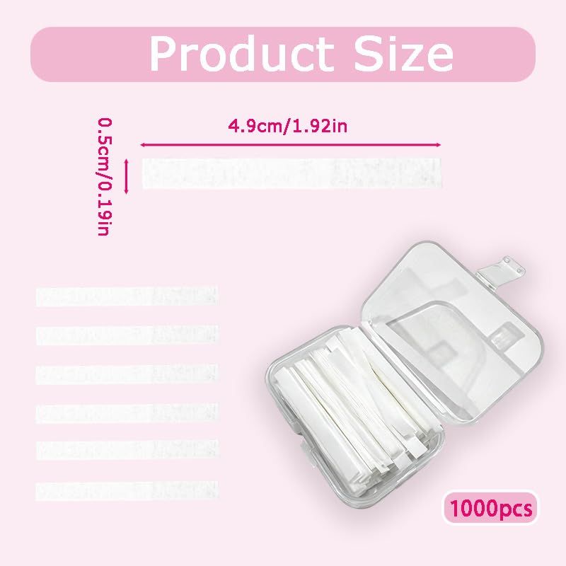 1000 PCS Lash Lift Paper Strips, Reusable Lash Lift Tools, Eyelash Lift Ribbon for Preventing Lashes from Popping Out, Salon Professional Beauty Tool image 2